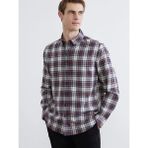 LC Waikiki Bordo Regular Fit Uzun Kollu Ekose Erkek Oduncu Gömlek