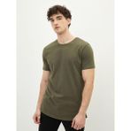 LC Waikiki Casual Bisiklet Yaka Kısa Kollu Basic Penye Erkek Tişört - Haki