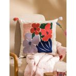 LC Waikiki Çiçek Nakışlı Kırlent Kılıfı 45X45 cm (S6) - Renkli