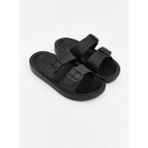 LC Waikiki Çift Bantlı Erkek Çocuk Terlik (S6) - Black