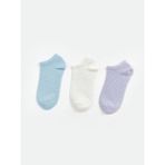 LC Waikiki Dream Kendinden Desenli Kadın Patik Çorap 3'lü Paket - 36 - 38 - Lila