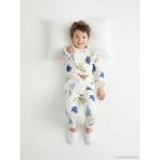 LC Waikiki Ekru Baskılı Erkek Çocuk Pijama Takımı - 5 - 6 Yaş