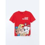 Lc Waikiki Erkek Bebek Tişört Kısa Kollu Paw Patrol Baskılı Kırmızı Penye 1 - 2 Yaş