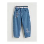 LC Waikiki ESVAB • Modern & Seçkin Balloon Fit Çiçekli Kız Çocuk Jean Pantolon