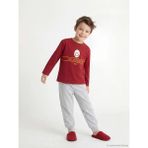 LC Waikiki Galatasaray Baskılı Erkek Çocuk Pijama Takım (S6) - Kırmızı - 2 - 3 Yaş