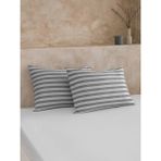 LC Waikiki Gri Çizgili Yastık Kılıfı 2 Li 50X70 cm (S6) - Yeşil