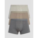 LC Waikiki Gri Pamuklu Esnek Erkek Boxer 3'lü
