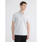 LC Waikiki Gri Polo Yaka Penye Erkek Tişört - XL