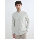 LC Waikiki Gri Regular Fit Armürlü Erkek Gömlek - XL