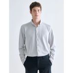 LC Waikiki Gri Slim Fit Uzun Kollu Erkek Gömlek - XL