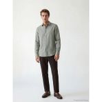 LC Waikiki Haki Regular Fit Armürlü Erkek Gömlek