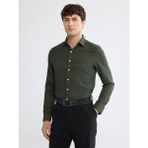 LC Waikiki Haki Slim Fit Armürlü Erkek Gömlek
