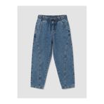 LC Waikiki İndigo Barrel Fit Erkek Çocuk Jean Pantolon
