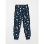 LC Waikiki Indigo Baskılı Erkek Çocuk Pijama Takım