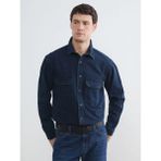 LC Waikiki Indigo Rahat Kalıp Erkek Jean Gömlek - 2XL