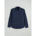 Lc Waikiki Indigo Regular Fit Ekose Erkek Gömlek - İndigo - XL