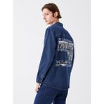 LC Waikiki Jeans Regular Fit Uzun Kollu Erkek Jean Gömlek - Dark