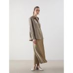 LC Waikiki Kahverengi Loose Fit A Kesim Saten Etek - Açık Kahverengi - 48