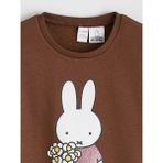 LC Waikiki Kahverengi Miffy Baskılı Kız Çocuk Kalın Sweatshirt