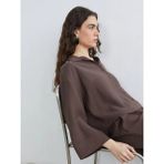 LC Waikiki Kahverengi Oversize Kadın Gömlek - XS