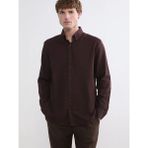 LC Waikiki Kahverengi Regular Fit Armürlü Erkek Gömlek