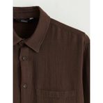 Lc Waikiki Kahverengi Regular Fit Müslin Erkek Gömlek - 2XL