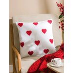 LC Waikiki Kalp Baskılı Kırlent Kılıfı 45X45 cm (S6) - Renkli