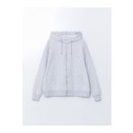 LC Waikiki Kapüşonlu Oversize Kadın Fermuarlı Sweatshirt