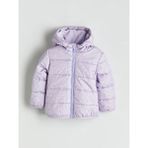 LC Waikiki Kapüşonlu Uzun Kollu Kız Çocuk Mont Polyester Malzemeden Çiçek Desenli Loose Kalıp - Çok Renkli - 9 - 12 Ay
