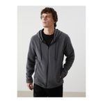 LC Waikiki Kapüşonlu Uzun Kollu Polar Erkek Fermuarlı Sweatshirt (W5)