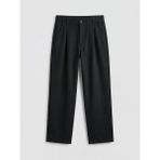 LC Waikiki Keten Karışımlı Pileli Erkek Çocuk Pantolon (S6) - Black - -- - 9 - 10 Yaş