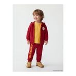 LC Waikiki Kırmızı Galatasaray Baskılı Erkek Bebek Kapüşonlu Sweatshirt ve Eşofman Altı