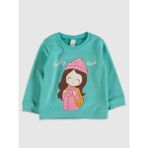 LC Waikiki Kız Bebek Sweatshirt - 6 - 9 Ay - Su Yeşili