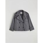 LC Waikiki Kruvaze Yaka Oversize Kadın Trençkot - Beyaz - 36