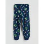 LC Waikiki Lacivert Bisiklet Yaka Erkek Çocuk Pijama Takımı - 11 - 12 Yaş