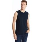 LC Waikiki Lacivert Bisiklet Yaka Erkek Kolsuz Tişört - M