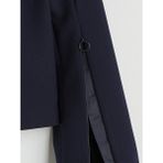 LC Waikiki Lacivert Kolay Giyilebilir Koldan Fermuarlı Kadın Crop Blazer Ceket - 42 - --