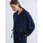 LC Waikiki Lacivert Oversize Kadın Gömlek - 46