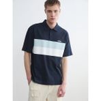 LC Waikiki Lacivert Polo Yaka Oversize Erkek Penye Tişört - XS
