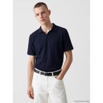 LC Waikiki Lacivert Polo Yaka Penye Ajurlu Erkek Tişört