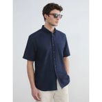 LC Waikiki Lacivert Regular Fit Armürlü Erkek Gömlek - 2XL