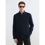 LC Waikiki Lacivert Regular Fit Armürlü Erkek Gömlek - 3XL