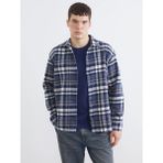 LC Waikiki Lacivert Regular Fit Ekose Yün Karışımlı Erkek Oduncu Gömlek - XL