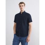 LC Waikiki Lacivert Regular Fit Kısa Kollu Erkek Gömlek - XS