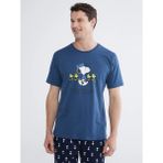 LC Waikiki Lacivert Regular Fit Snoopy Baskılı Erkek Pijama Takımı