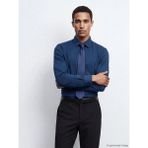 LC Waikiki Lacivert Slim Fit Armürlü Erkek Gömlek - XL