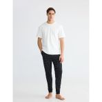 LC Waikiki Lc Waıkıkı Siyah Standart Kalıp Ekose Desenli Erkek Pijama Alt - 2XL