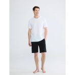 LC Waikiki Lc Waıkıkı Siyah Standart Kalıp Erkek Pijama Alt Şort - XL