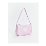 LC Waikiki LCW ACCESSORIES PEMBE Deri Görünümlü Kız Çocuk Baget Çanta