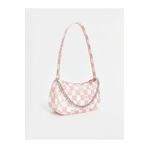 LC Waikiki LCW ACCESSORIES Pembe Ekose Desenli Kız Çocuk Baget Çanta